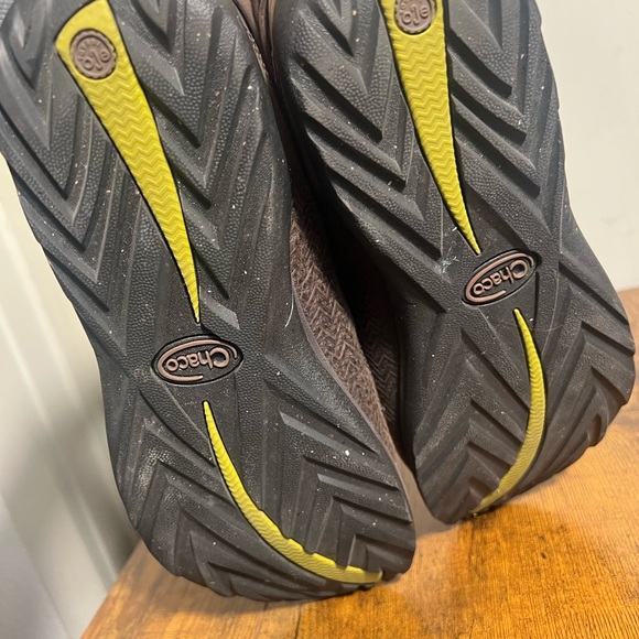 Chaco Hopi Boots Sz 10 Waterproof Leather Wool Buckle Strap Brown Green Ankle - Picture 7 of 8